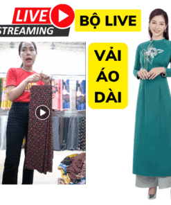 Bộ thiết bị livestream bán vải áo dài cao cấp