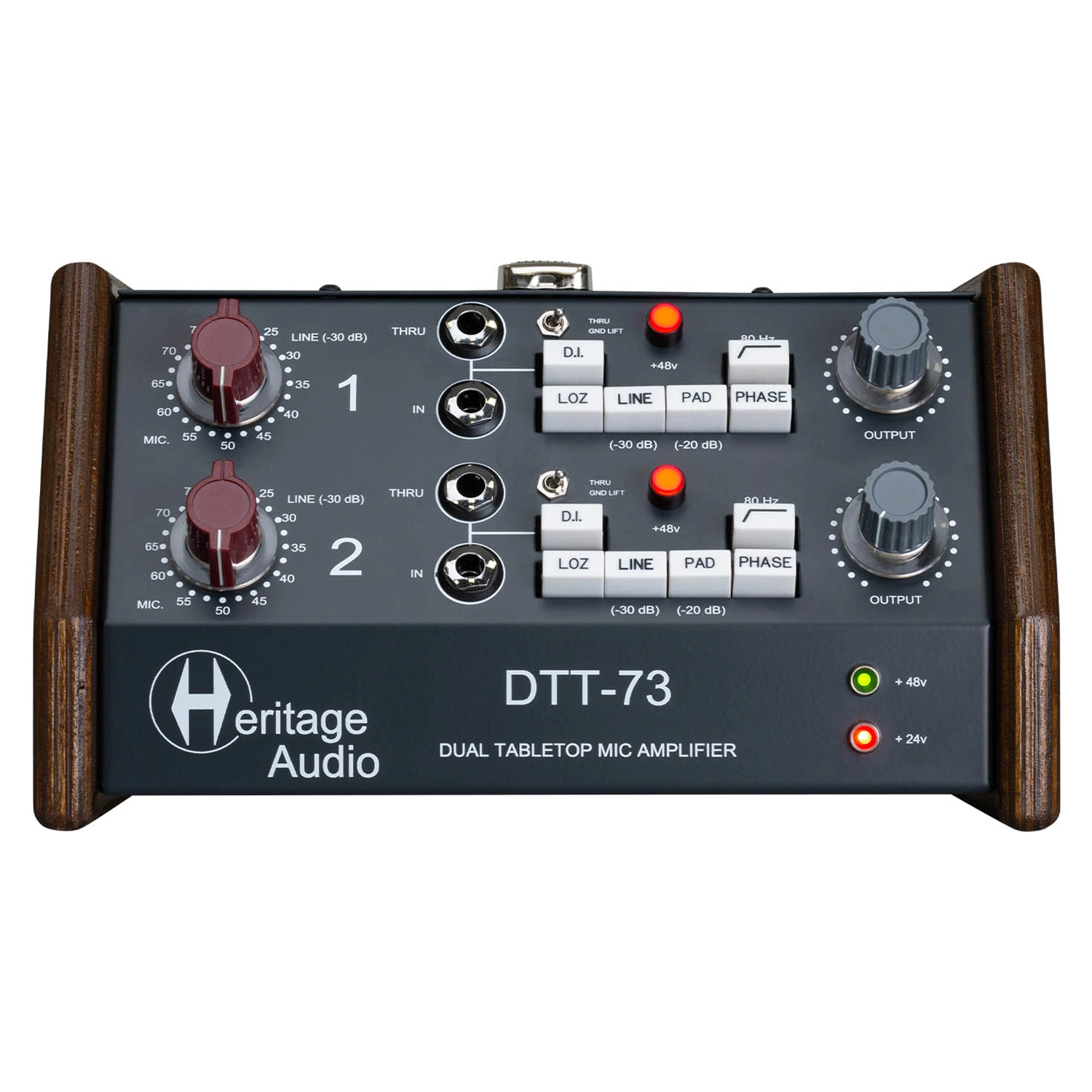 Mic Preamp Heritage Audio DTT-73 Dual Tabletop