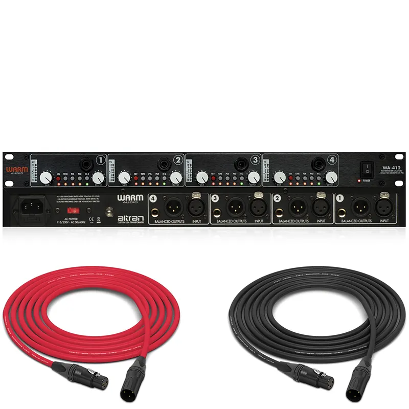 Warm Audio WA 412 4-channel Mic Preamp with DI