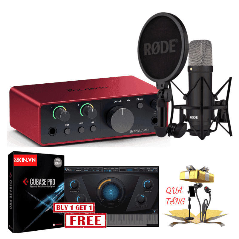 Combo Focusrite Solo Gen 4 Mic Rode NT1 Signature