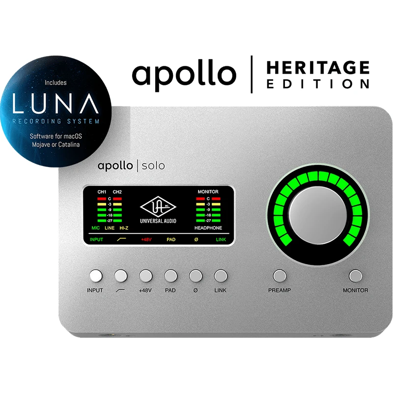 Sound card UAD Universal Audio Apollo Solo Thunderbolt 3 HE