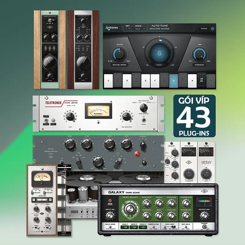 Gói 43 Plugin UAD Bản Quyền - Gói Vip