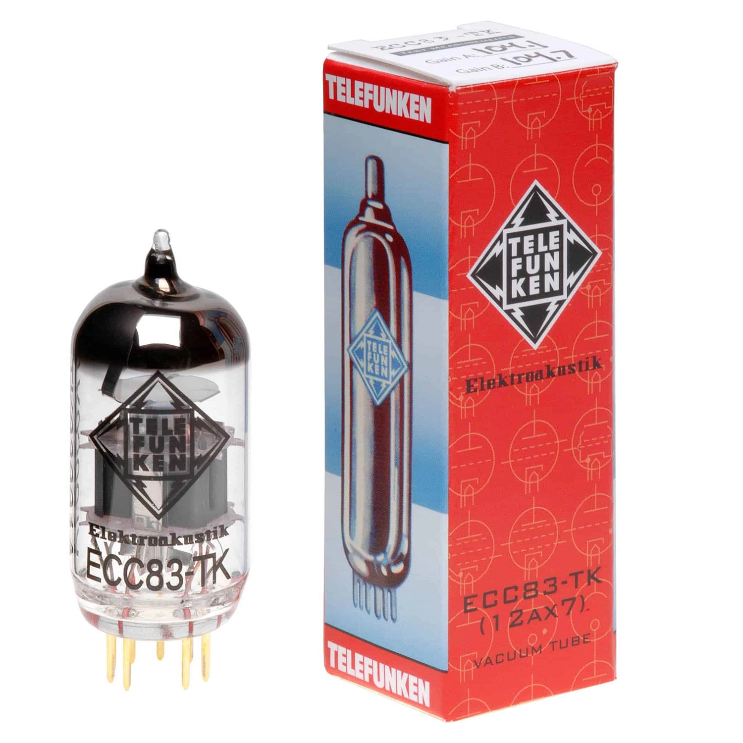 Bóng Tube 12Ax7 ECC83-TK Telefunken - 1 Bóng