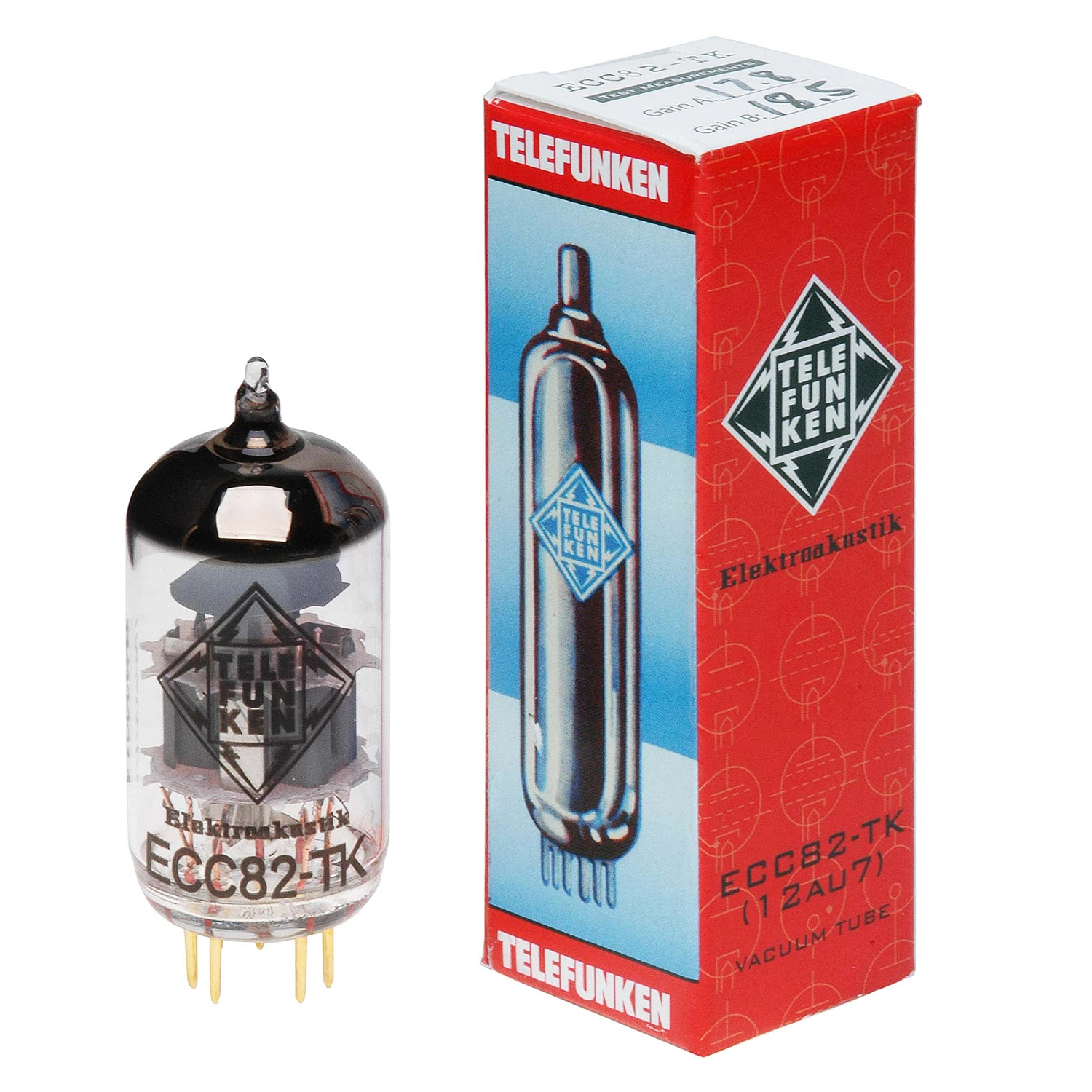 Bóng Tube Telefunken ECC82-TK ( 12AU7) - 1 Bóng