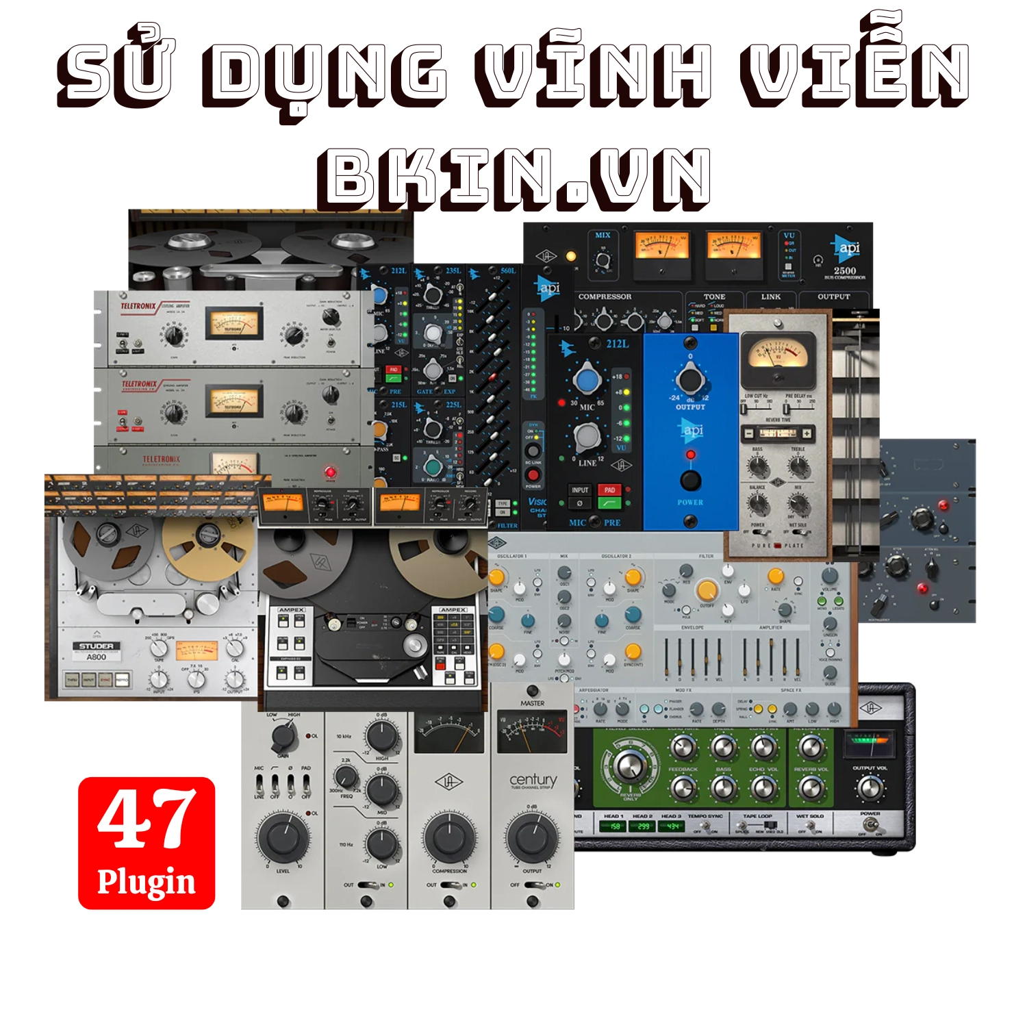 Gói 47 plugin UADx Native – License chính hãng Universal Audio