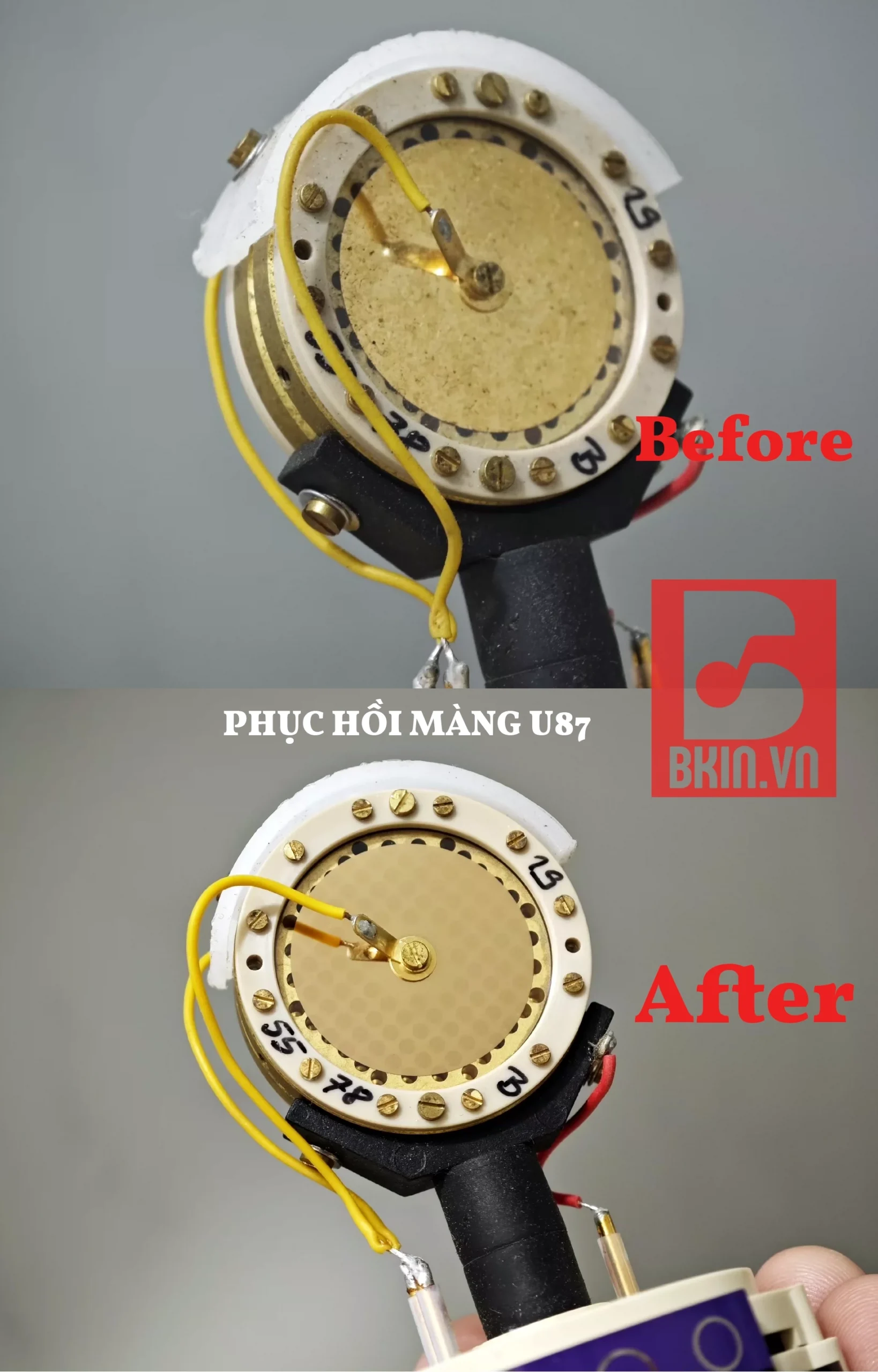 Phục Hồi Capsule Gốc Căng lại màng thu Microphone Thu Âm 3