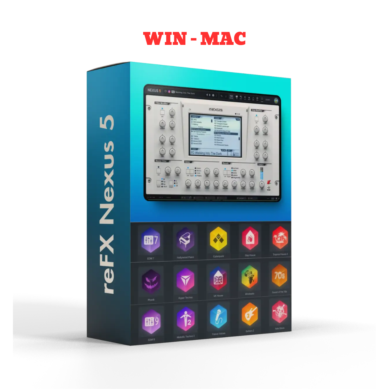 Plugin ReFX Nexus 5 Kèm Theo Factory Content Library 10GB Mac