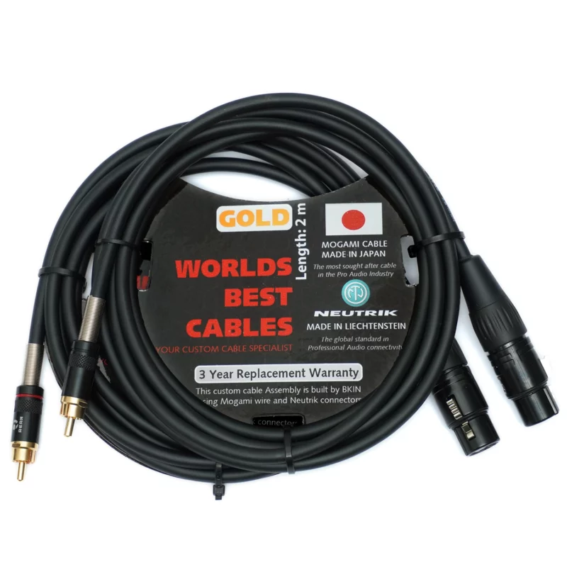 Dây Cáp Tín Hiệu Âm Thanh Mogami RCA Ra XLR - Chính Hãng